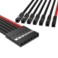 6pins JWT 30cm 24AWG Silicone Cable 2